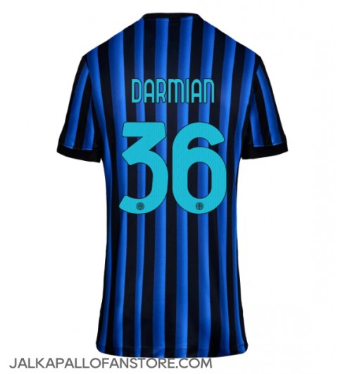 Inter Milan Matteo Darmian #36 Kotipaita Naisten 2025-26 Lyhythihainen Inter Milan Matteo Darmian #36 Kotipaita Naisten 2025-26 Lyhythihainen